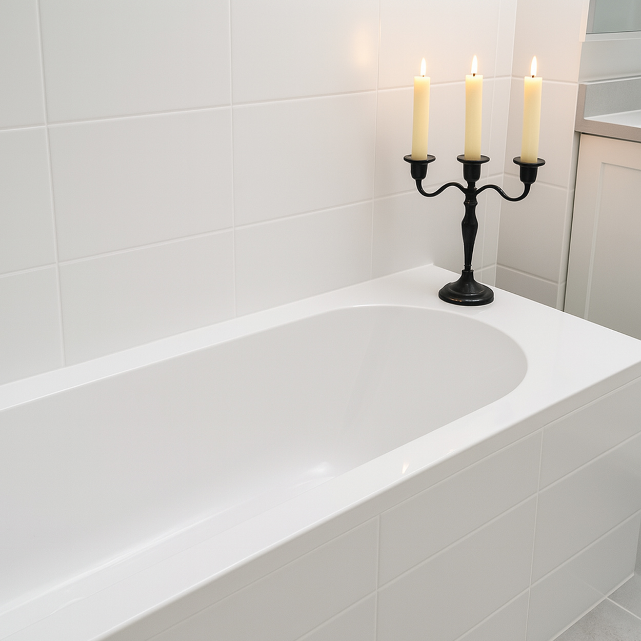 Wiesbaden Portus RD Inbouw Duo Ligbad Acryl Glans Wit 190cm